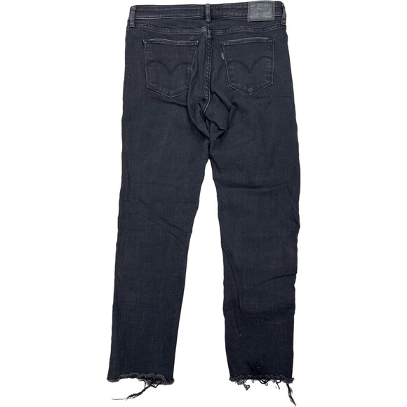 Levi's Black Distressed Women's Jeans - Picture 2 of 4